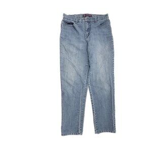 Gloria Vanderbilt Amanda Straight‎ Leg Women's size 10 Medium Blue Denim jeans